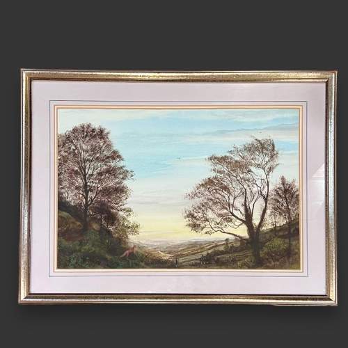Alan England Watercolour and Pastel Landscape Painting image-1