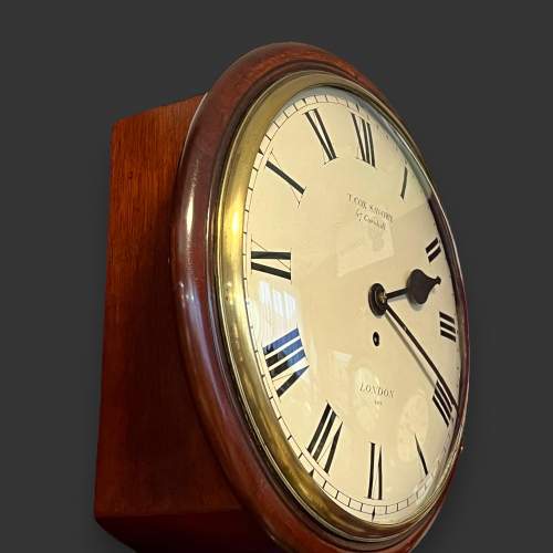 Mid 19th Century English Fusee Dial Clock by T. Cox Savory image-4