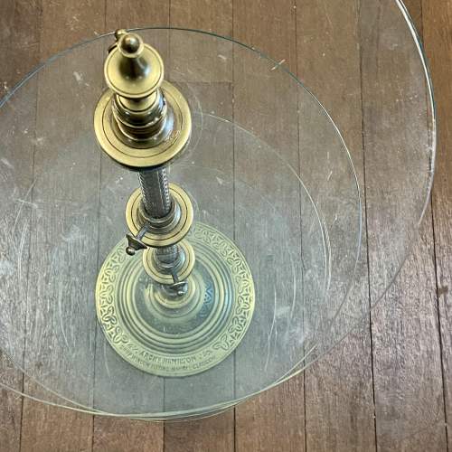 19th Century Brass and Glass Shop Window Fitting image-3