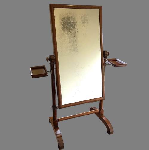 An Early Victorian Cheval Mirror image-1