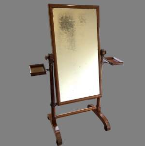 An Early Victorian Cheval Mirror