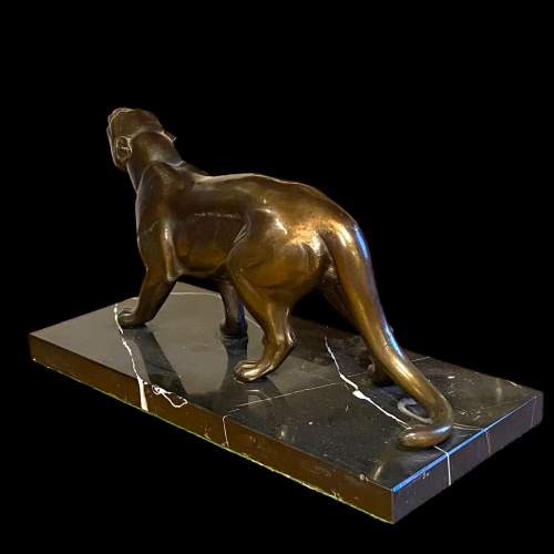 Art Deco Bronze Roaring Tiger image-3