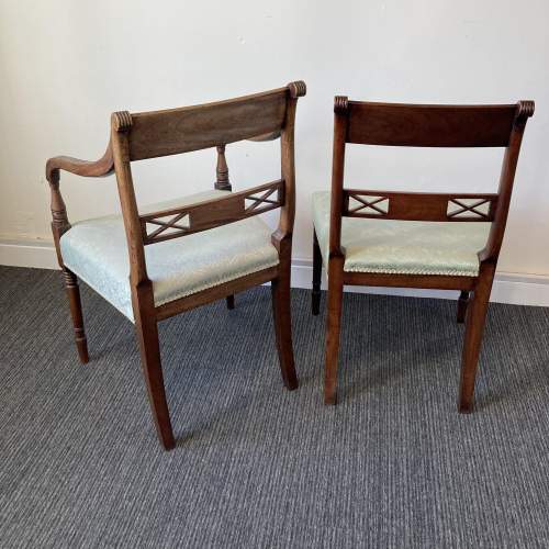 George III Sheraton Period Eight Mahogany Dining Chairs image-6