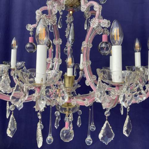 Caged Maria Theresa Pink Chandelier image-2