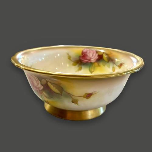 Royal Worcester Hand Painted Bowl image-1