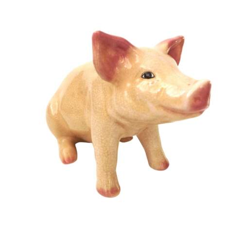 Early 20th Century Large Ceramic Butchers Shop Display Pig image-1
