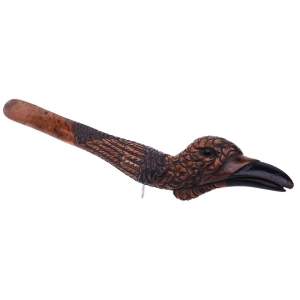 19th Century Articulated Fruitwood Bird Paper Clip - Letter Opener