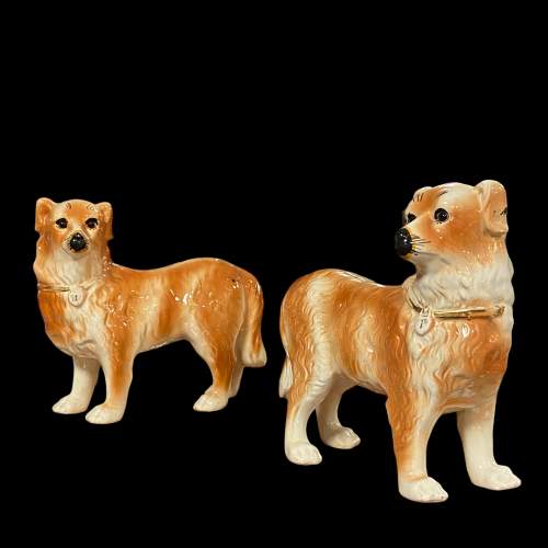 Pair of Large 19th Century Staffordshire Dogs image-1