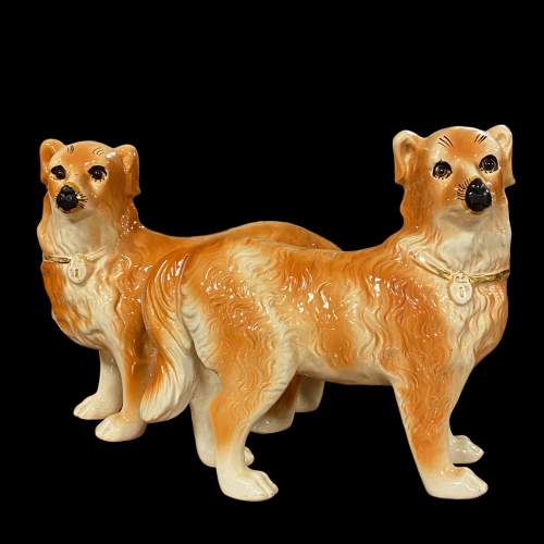 Pair of Large 19th Century Staffordshire Dogs image-3