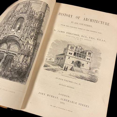 19th Century Story of Architecture by James Fergusson - 4 Vols. image-2