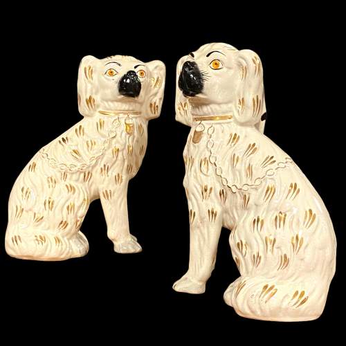 Pair of 19th Century Staffordshire Wally Dogs image-1