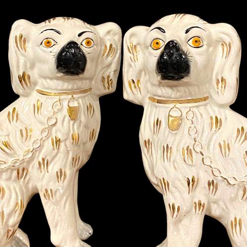 Pair of 19th Century Staffordshire Wally Dogs image-2