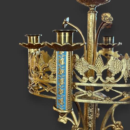 Pair of Antique French Gilded Candelabra image-4