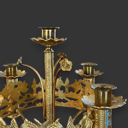 Pair of Antique French Gilded Candelabra image-5
