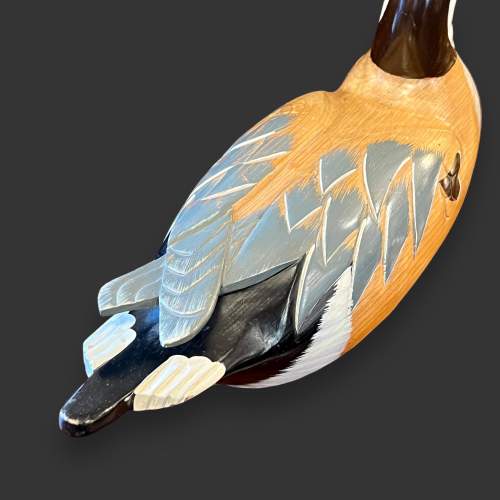 Hand Carved Hand Painted Decoy Duck image-3