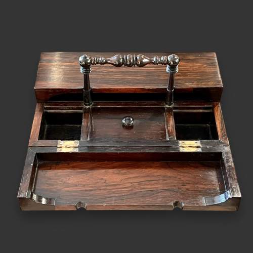 George III Period Solid Rosewood Stationery Box image-4