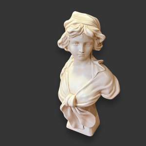 Rare Art Nouveau style Sculpture Bust of Mimi