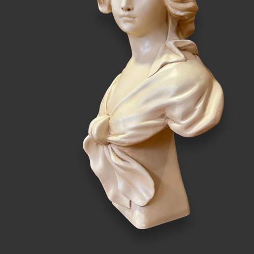 Rare Art Nouveau style Sculpture Bust of Mimi image-4