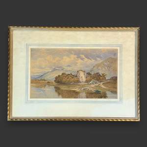 Late 19th-Early 20th Century J McCulloch Watercolour Painting