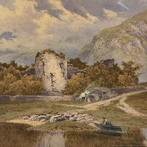 Late 19th-Early 20th Century J McCulloch Watercolour Painting image-2