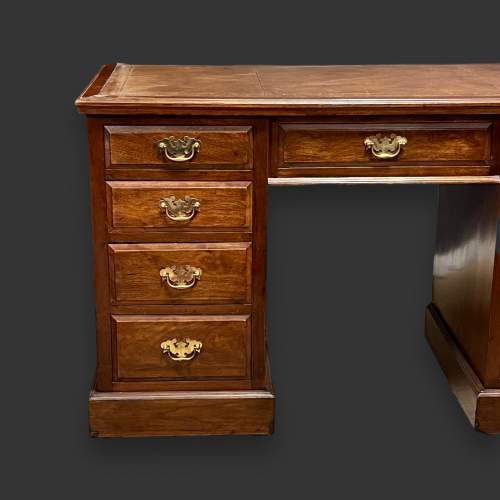 Victorian Walnut Pedestal Desk image-3