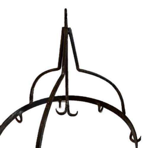 A Wrough Iron Crown Country House Game Hook image-4
