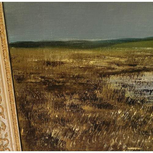 Large 1962 Framed Oil on Canvas - Ducks over Wetlands – Signed image-5