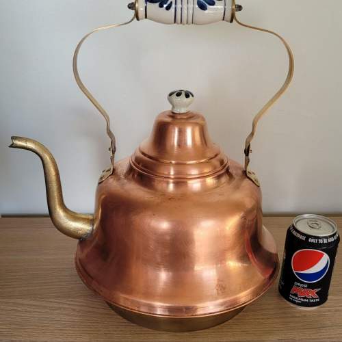 Large Copper and Brass Kettle image-6