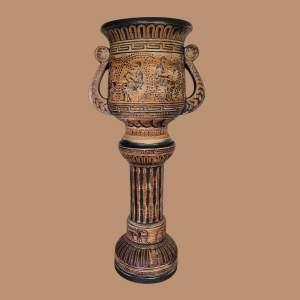 West German Jardiniere and Stand