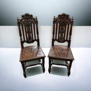 Pair of Victorian Charles II Style Chairs