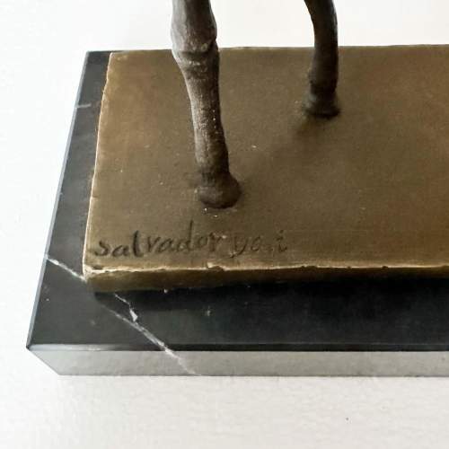 A Surrealist Bronze after Salvador Dali - Cosmic Rhino image-4