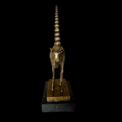 A Surrealist Bronze after Salvador Dali - Cosmic Rhino image-5