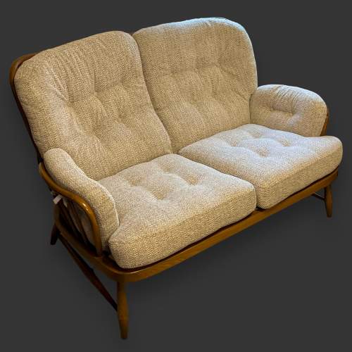 Ercol Golden Dawn Jubilee Settee and Chair image-4