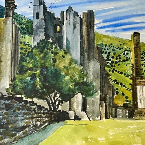 Rigby Graham Watercolour Painting of Llanthony Abbey image-3
