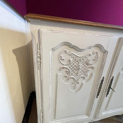 Large French Painted Four door Sideboard image-4