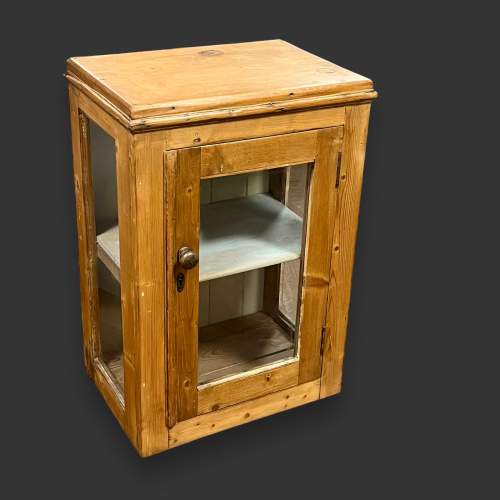 Antique Pine Display Cabinet image-1