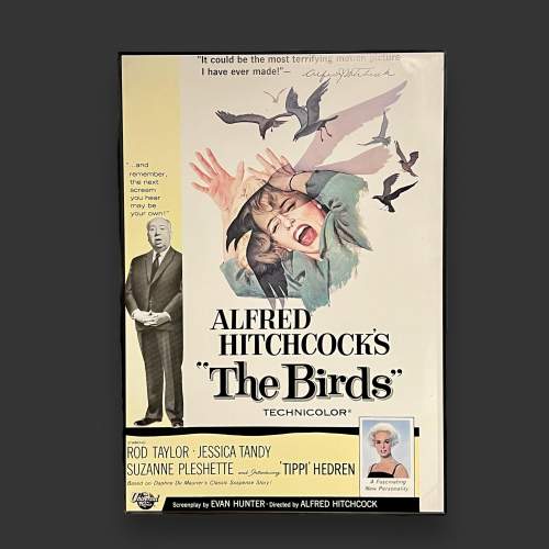 Framed Advertising Poster Board for Alfred Hitchcocks the Birds image-1