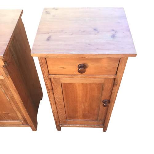 Pair of Antique European Pine Bedside Cabinets image-3