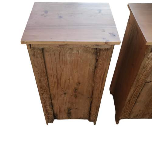 Pair of Antique European Pine Bedside Cabinets image-5