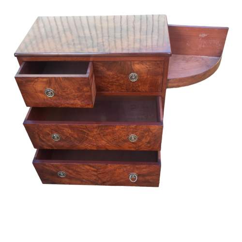 Pair of Good Quality Antique Burr Walnut Bedside Chests image-2