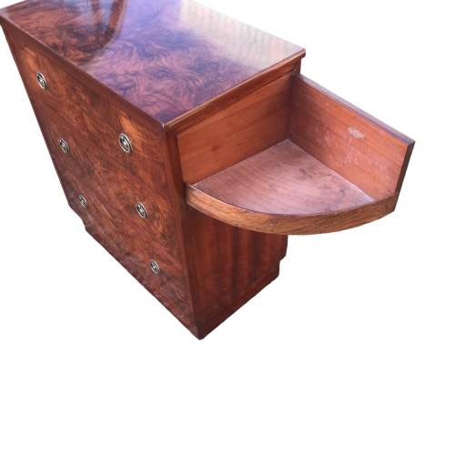 Pair of Good Quality Antique Burr Walnut Bedside Chests image-4