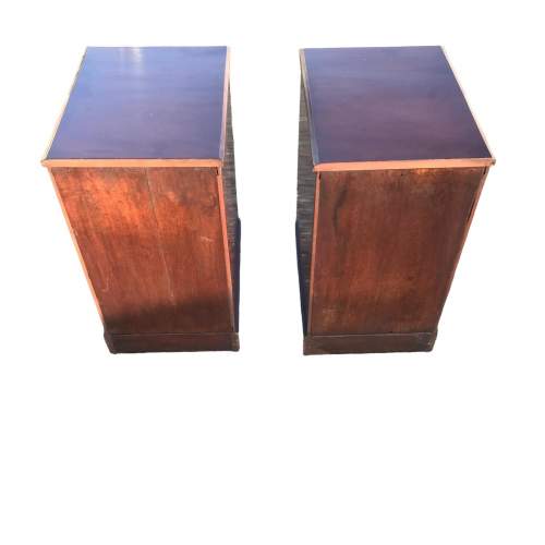 Pair of Antique Mahogany Bedside Chests image-4