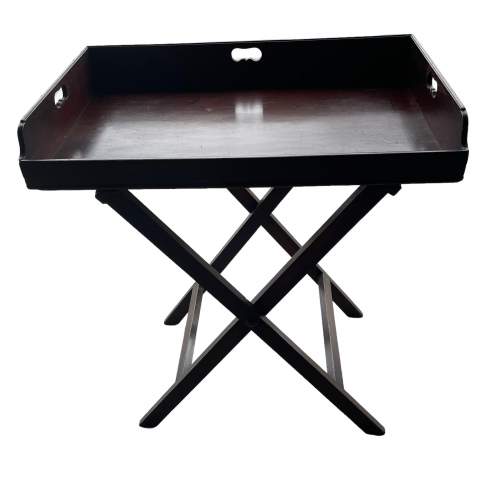 Georgian Mahogany Butlers Tray on Stand image-1