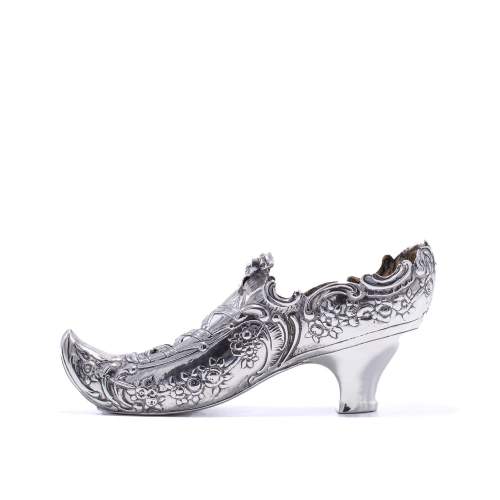 Excellent Antique Sterling Silver Ladies Shoe image-1