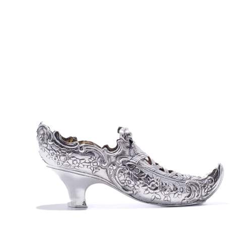 Excellent Antique Sterling Silver Ladies Shoe image-2