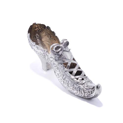 Excellent Antique Sterling Silver Ladies Shoe image-3