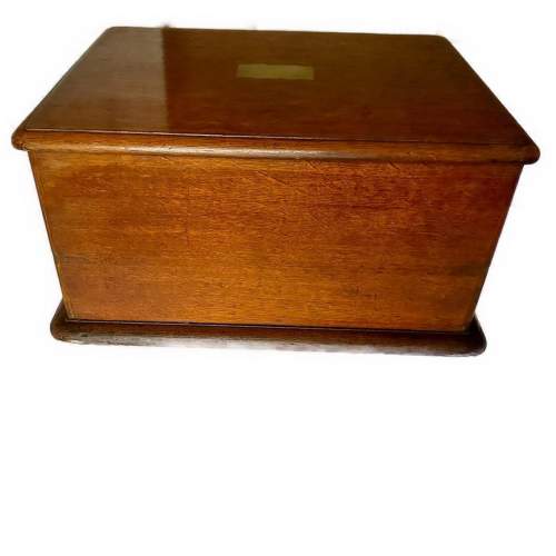 An Edwardian Oak Collectors Cabinet image-5