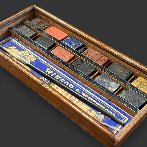 19th Century Winsor and Newton Watercolour Paints Box image-2