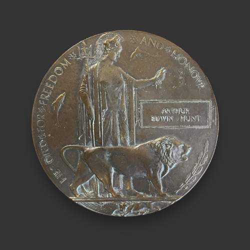 Original WWI Bronze Memorial Plaque image-2