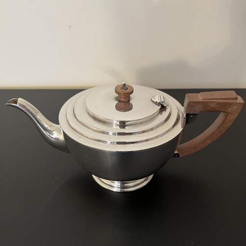 Vintage Art Deco Silver Plated 1930s Teapot image-1